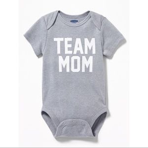 Old Navy Team Mom & Dad Bodysuit